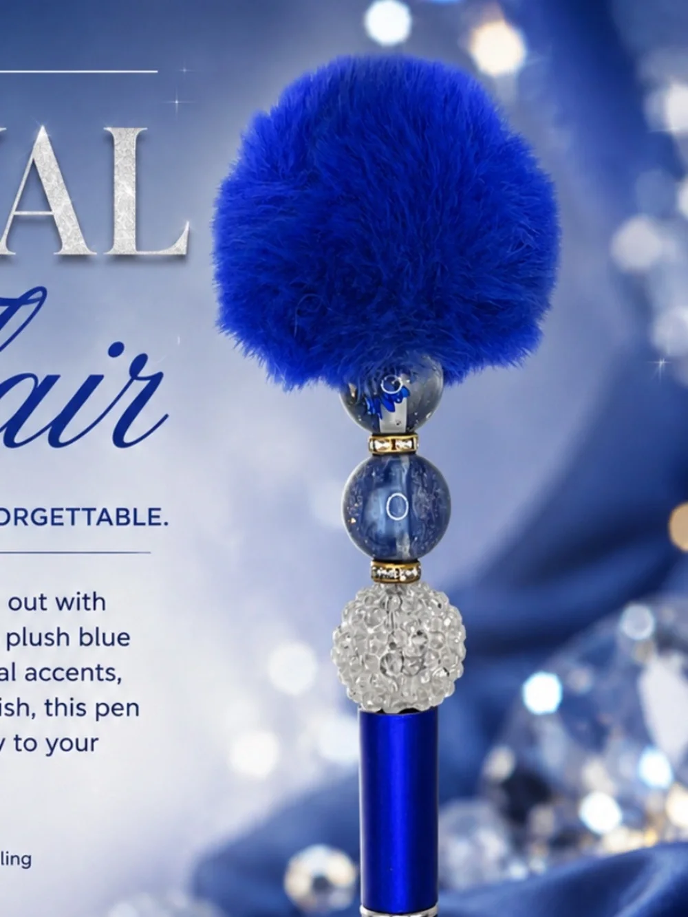 Blue Crystal Statement Pen